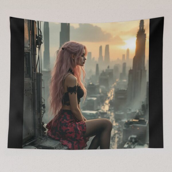Item preview, Sunset over the ruins designed and sold by e-not-shop.