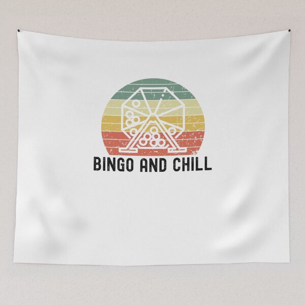 Item preview, Retro Bingo and chill funny bingo player humor bingo machine designed and sold by snowry.