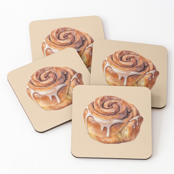 Item preview, Watercolor Cinnamon Bun designed and sold by Violet Peonies.
