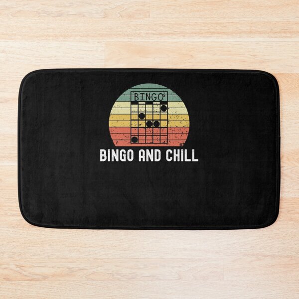 Item preview, Bingo and chill funny bingo player joke retro sunset designed and sold by snowry.