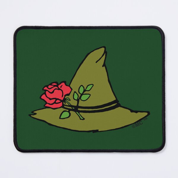 Item preview, Moomin Snufkin Hat With Red Rose designed and sold by MoominStore.