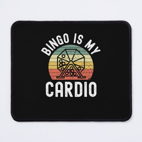 Item preview, Funny bingo player humor Bingo is my Cardio retro sunset designed and sold by snowry.