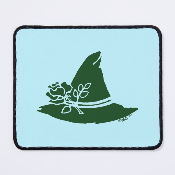 Item preview, Moomin Snufkin Dark Green Hat With Rose designed and sold by MoominStore.