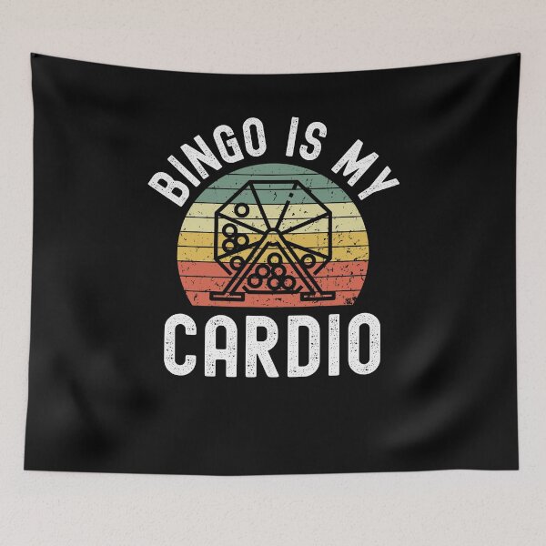 Item preview, Funny bingo player humor Bingo is my Cardio retro sunset designed and sold by snowry.
