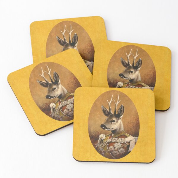 Item preview, Regal Roe Deer On Gold designed and sold by mictomart.