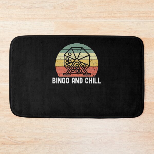 Item preview, Funny bingo player humor Bingo and chill retro sunset designed and sold by snowry.