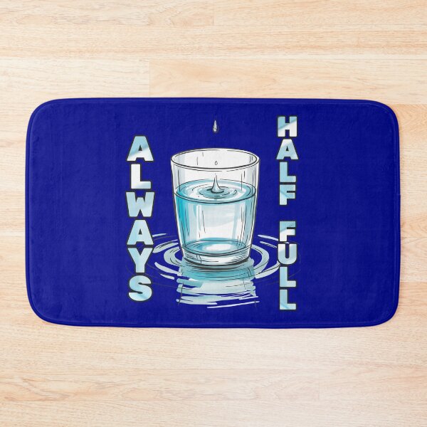 Item preview, Always Half Full Water Glass Positive Shirt designed and sold by JantarBee.