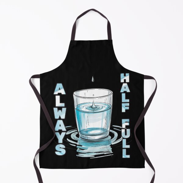 Item preview, Always Half Full Water Glass Positive Shirt designed and sold by JantarBee.