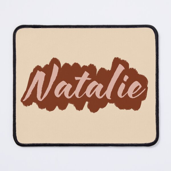 Item preview, Natalie name - neutral colors - nude colors - custom name art - printed name products designed and sold by marlenaki.