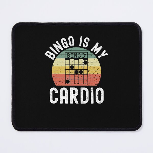 Item preview, Bingo is my Cardio funny bingo player joke retro sunset designed and sold by snowry.