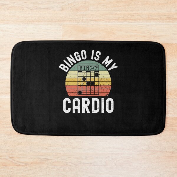 Item preview, Bingo is my Cardio funny bingo player joke retro sunset designed and sold by snowry.