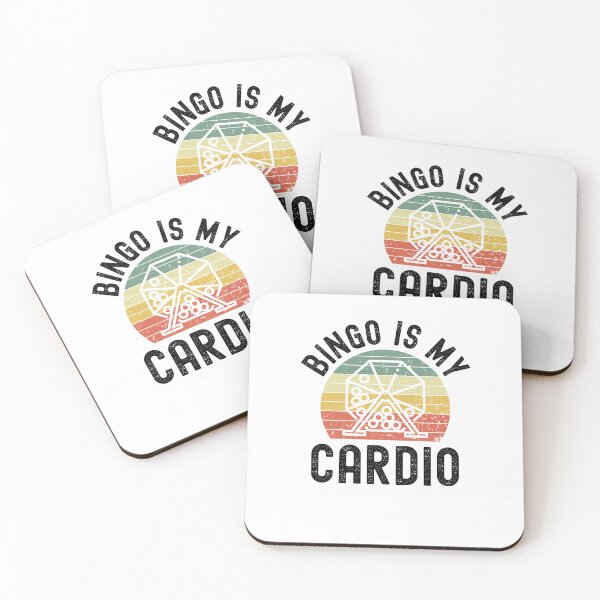 Item preview, Funny bingo player joke Bingo is my Cardio retro sunset designed and sold by snowry.