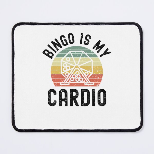 Item preview, Funny bingo player joke Bingo is my Cardio retro sunset designed and sold by snowry.