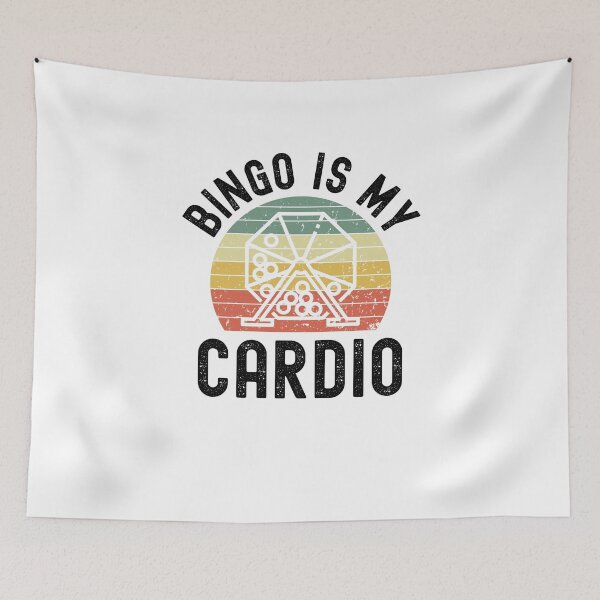 Item preview, Funny bingo player joke Bingo is my Cardio retro sunset designed and sold by snowry.