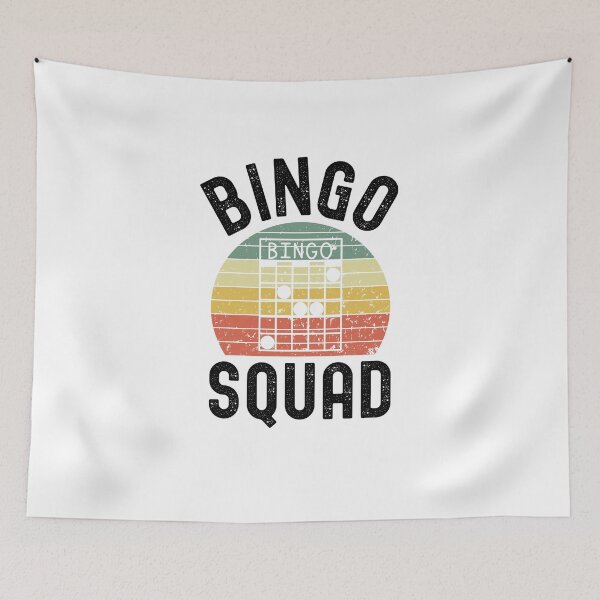 Item preview, Bingo Squad Funny bingo player group joke retro sunset designed and sold by snowry.