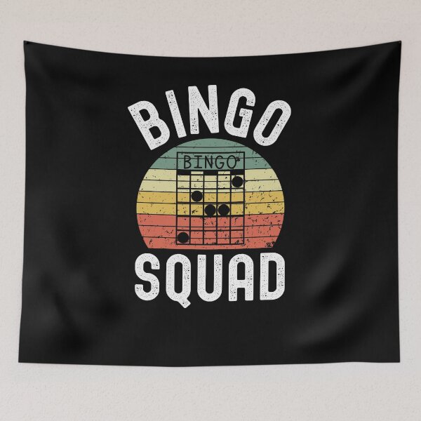 Item preview, Bingo Squad Funny bingo player group humor retro sunset designed and sold by snowry.