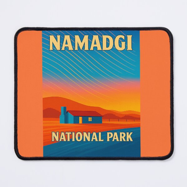 Item preview, Namadgi National Park – Retro Travel Poster Design designed and sold by MRageebArt.