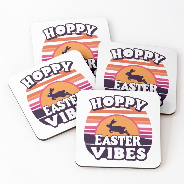 Item preview, Hoppy Easter Vibes | Retro Sunset Bunny Silhouette designed and sold by bannzy.