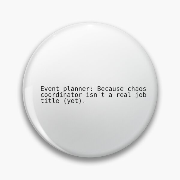 Item preview, Event planner job description designed and sold by TMShop93.