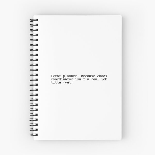 Item preview, Event planner job description designed and sold by TMShop93.
