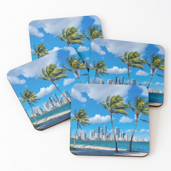 Item preview, Miami South Beach Florida Watercolor Print designed and sold by Magnolia Valley Art.