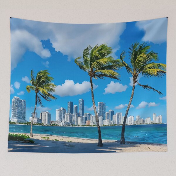 Item preview, Miami South Beach Florida Watercolor Print designed and sold by Magnolia Valley Art.