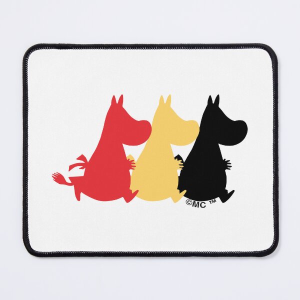Item preview, Moomin Moomintroll Tri-Colour Silhouette designed and sold by MoominStore.