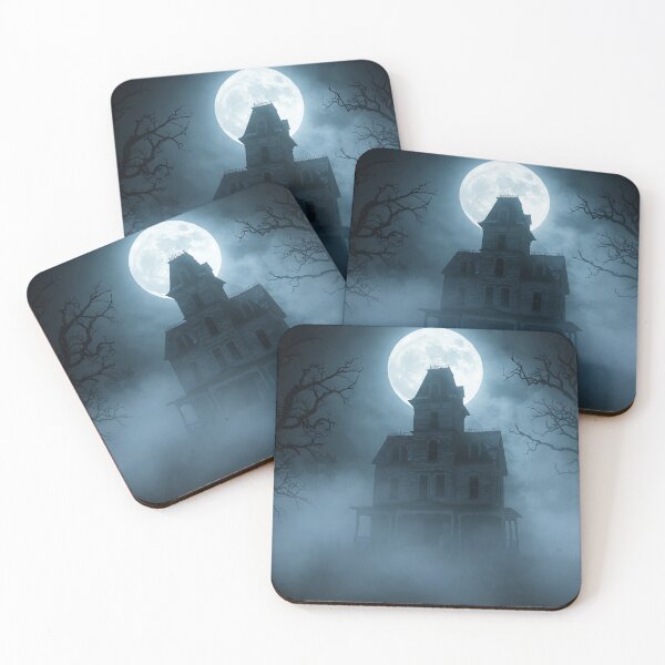Item preview, Haunted House with Full Moon and Fog Effect designed and sold by javastocks.