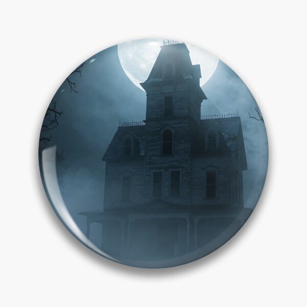 Item preview, Haunted House with Full Moon and Fog Effect designed and sold by javastocks.