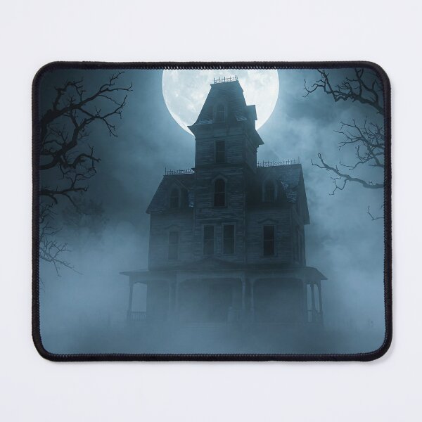 Item preview, Haunted House with Full Moon and Fog Effect designed and sold by javastocks.