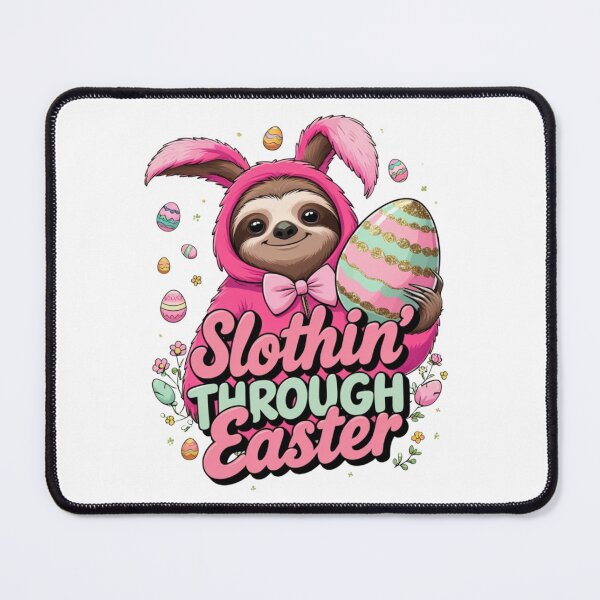 Item preview, Slothin’ Through Easter | Funny Sloth Easter Bunny Shirt designed and sold by bannzy.