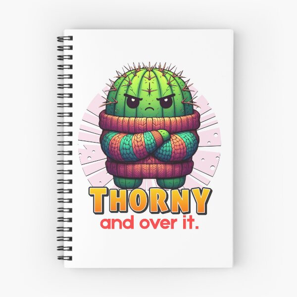 Item preview, Thorny and Over It – Grumpy Cactus designed and sold by Zephyra Grove.