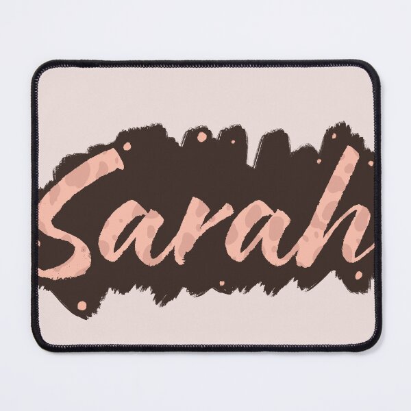 Item preview, Sarah Name - custom name art Sarah - girly aesthetic font - neutral colors designed and sold by marlenaki.