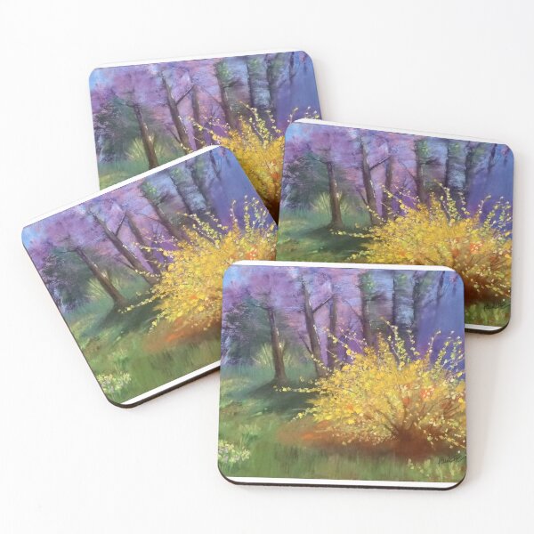 Item preview, Forsythia Bush Pastel designed and sold by PauletteT.