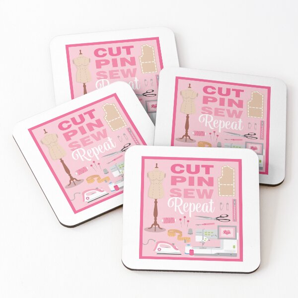 Item preview, Cut pin sew repeat - PINK designed and sold by StellarFX.