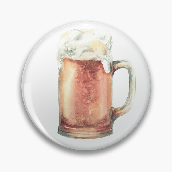 Item preview, Copy of Beer mug with light beer and foam. Masses or litre of beer Oktoberfest drink Watercolor illustration designed and sold by BartolArt.