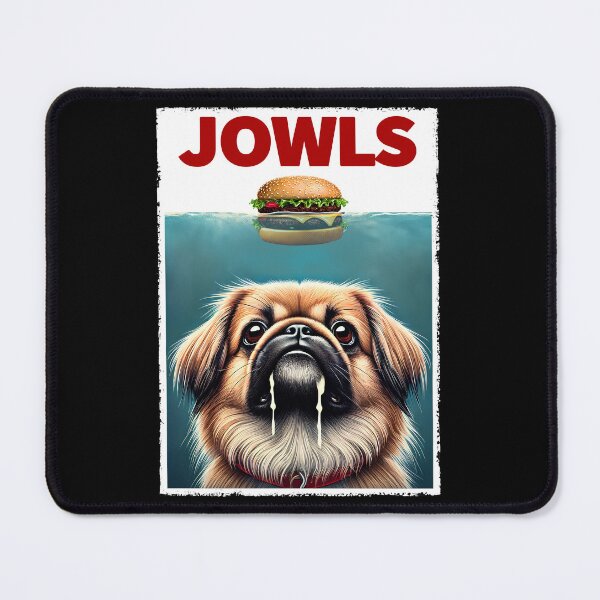Item preview, Funny Pekingese and Hamburger Parody Jowls Dog Lover designed and sold by Kimberley King Art King Art.