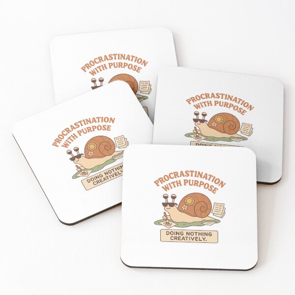 Item preview, Procrastination With Purpose – Funny Lazy Snailcore Art Design designed and sold by Designeerguy.