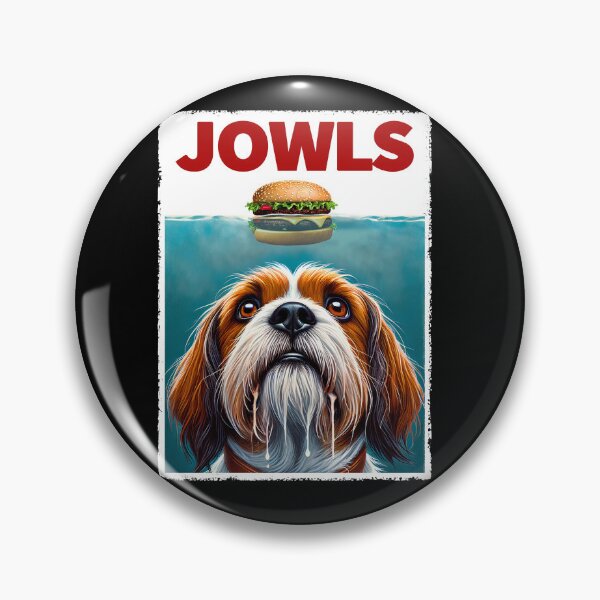 Item preview, Funny Petit Basset Griffon Vendeen and Hamburger Parody Jowls Dog Lover designed and sold by Kimberley King Art  King Art.