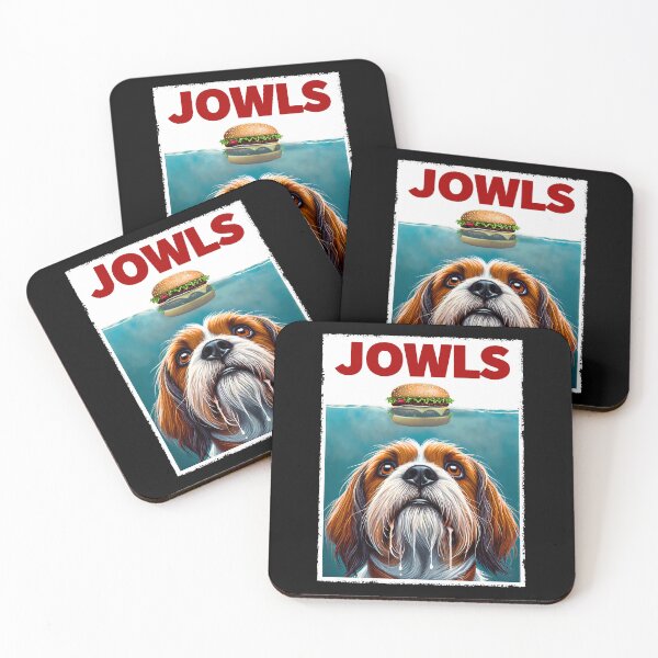 Item preview, Funny Petit Basset Griffon Vendeen and Hamburger Parody Jowls Dog Lover designed and sold by Kimberley King Art  King Art.