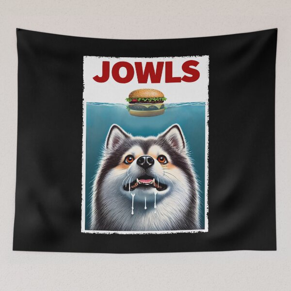 Item preview, Funny Pomsky and Hamburger Parody Jowls Dog Lover designed and sold by Kimberley King Art  King Art.