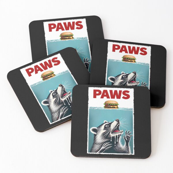 Item preview, Funny Raccoon and Hamburger Parody Paws Raccoon Lover designed and sold by Kimberley King Art  King Art.