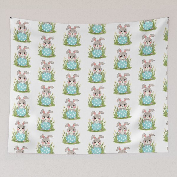 Item preview, Easter Bunny with egg - HAPPY EASTER designed and sold by JustSlay28.