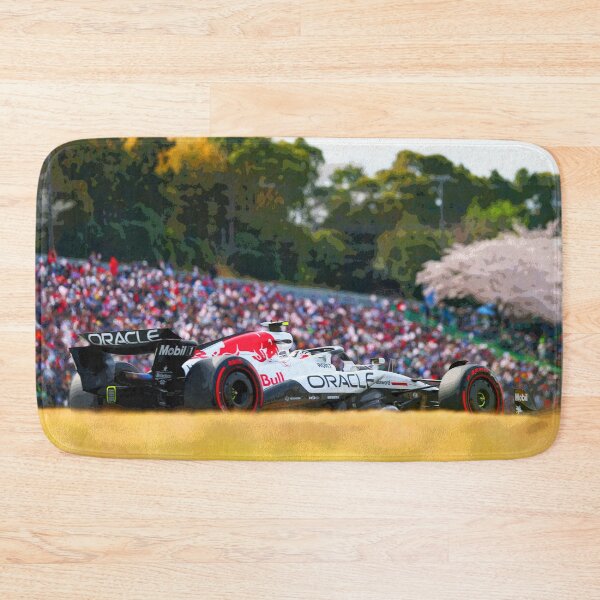 Item preview, Yuki Tsunoda racing his 2025 F1 car at Albert Park during the Japanese Grand Prix at Suzuka abstract designed and sold by Rodissimus1984.