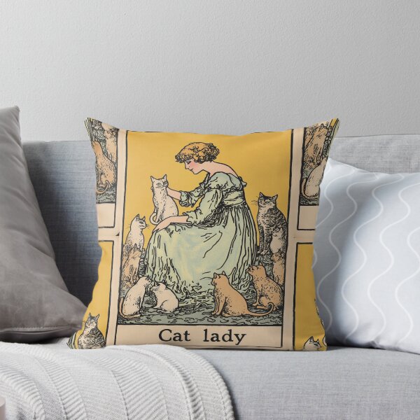 Item preview, The Cat Lady tarot card designed and sold by MendaciousMina.