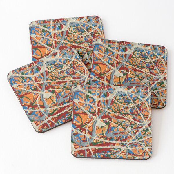 Item preview, Art by Mike in 70s style colorful and pop abstract colored picture designed and sold by allartbymike.