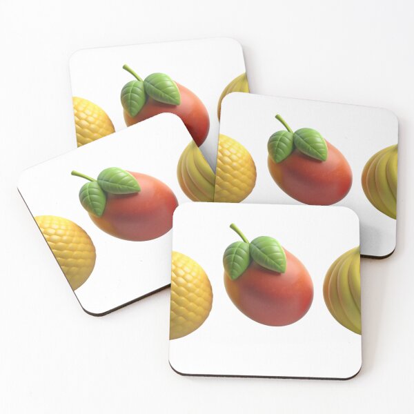 Item preview, Digitally Rendered Abstract Fruits on Black Background designed and sold by Creative88Art.