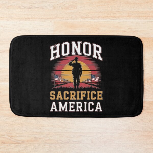 Item preview, Patriotic Soldier Salute Sunset – Honor, Sacrifice, America Tribute Art designed and sold by love3617.