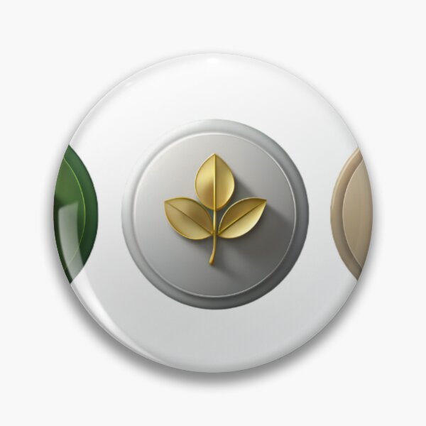 Item preview, Three Circular Icons Representing Nature and Sustainability Themes designed and sold by Creative88Art.