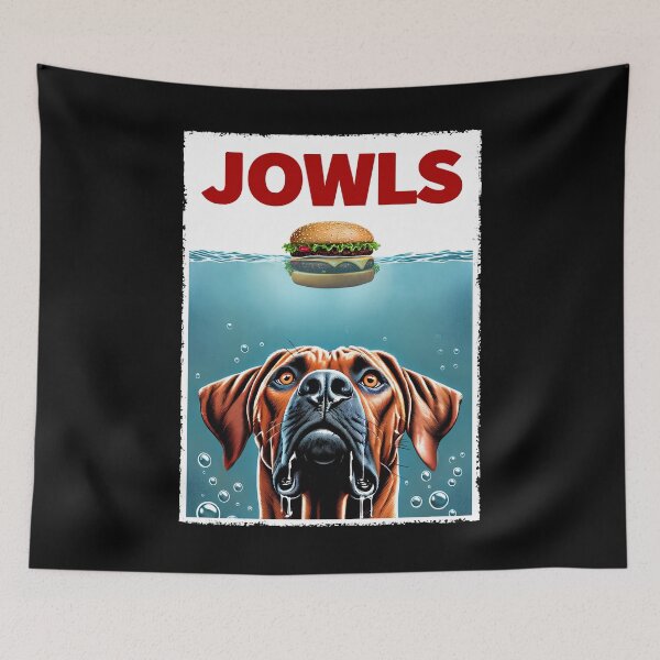 Item preview, Funny Rhodesian Ridgeback and Hamburger Parody Jowls Dog Lover designed and sold by Kimberley King Art  King Art.